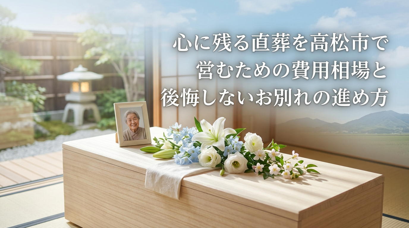 心に残る直葬を高松市で営むための費用相場と後悔しないお別れの進め方