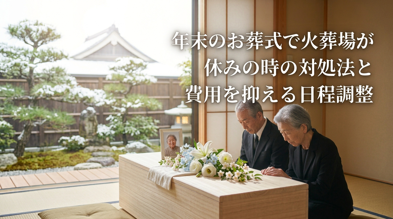 年末のお葬式で火葬場が休みの時の対処法と費用を抑える日程調整